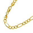 thumbnail image 3 of 10k Solid Yellow Gold 5.35 mm Figaro Chain Bracelet Necklace 8" 18" 20" 22" 24" 30" Lobster Claw Clasp - 19.2gr., 3 of 5