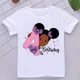 thumbnail image 4 of Nueva camiseta de algodón para niñas con números negros kawaii, 2, 3, 4, 5, 6 y 7.º cumpleaños, ropa para niñas, camisetas de manga corta, 4 of 5