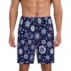 thumbnail image 1 of Fotbe Snowflakes2 Pantalones Cortos de Pijama para Hombre, Ropa de Dormir, Pantalones de Pijama Cortos para Hombre-XX-Large, 1 of 6