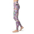 thumbnail image 5 of Spacefish Army White Lionfish Roar Womens Leggings, 5 of 5
