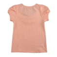 thumbnail image 2 of Richie House Girls' Peach Top with Rose Denim and Lace Accent RH0282, 2 of 2