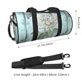 thumbnail image 4 of Gaeub Vintage Rose1 Lightweight Travel Cylinder Bag Gym Tote Bag Sports Training Duffle Bag with Pockets and Straps, 4 of 8