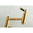 thumbnail image 3 of Kingston Brass KS8107DKL Concord Wall Mount Pot Filler Kitchen Faucet, Brushed Brass, 3 of 5
