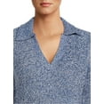 thumbnail image 3 of Time and Tru Women's Polo Sweater, 3 of 5