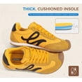 thumbnail image 5 of LUCKY STEP Womens Retro Thin Sole Sneakers Lightweight Wide Toe Box Casual Shoes,Yellow&Black, 5 of 11
