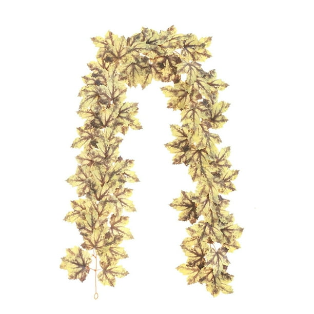 Guirnalda de hojas de arce para Halloween, 1,8 m, decoración de regalo, adorno para interiores Estilo J