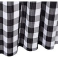 thumbnail image 7 of GlowSol Cafe Curtains 30 inch Length Buffalo Plaid Farmhouse Half Window Curtains for Kitchen Bathroom Living Room, Black/White, 2 Panels, 7 of 7