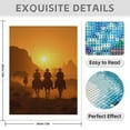thumbnail image 3 of Diamond Art Kits for Adults - 5d Cowboys Riding Into Sunset Desert Diamond Painting for Adults, Diamond Art for Adults Beginners, Diamond Painting Kits for Adults for Home Wall Decor, 3 of 7