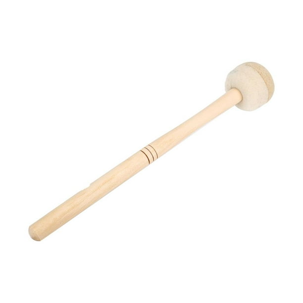 TOPINCN Durable Bass Drum Mallet Stick with Wool Felt Head Percussion  Marching Band Accessory, Percussion Drum Mallet, Bass Drum Mallet 
