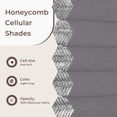 thumbnail image 5 of Allesin Zen No Drill Blinds for Windows Blackout Cordless Cellular Shades Honeycomb Blinds Pull Down, Free Stop Easy Install for Home and Office, Blackout, Light Gray, 32" W x 64" H, 5 of 8