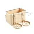 thumbnail image 2 of Caja de almacenamiento para reposabrazos de coche con portavasos plegables, organizador de consola multifuncional para teléfonos, pañuelos y refrigerios, diseño de plástico duradero para una, 2 of 7