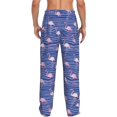 thumbnail image 7 of Salouo Flamingo Print Pajama Pants for Men, Lounge Pants Elastic Waistband Casual Men's sleepwear Loungewear Sleep Pajama Pant -Small, 7 of 7