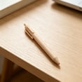 thumbnail image 5 of 1Pcs 0.5mm Fine Point Click Gel Pen,5.71in Matte Pastel Beige Retractable Ballpoint, Smooth Long Lasting Black Ink Pocket Pen For Workplace Budget Tracking & Planner Marking, 5 of 6