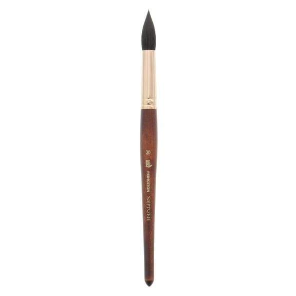 Princeton Brush Neptune Synthetic Squirrel Watercolor Brush, Round, 20