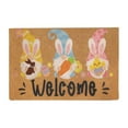 thumbnail image 2 of Qocolhg Happy Easter Eggs Entrance Door Mat, Spring Bunny Ears Low Profile Tradition Decor Welcome Mat, Non-Slip Carpet Rugs Floor Mat Decorative for Home/Bathroom/Kitchen/Indoor, 19.7x31.5 inch, 2 of 6