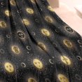 thumbnail image 3 of Black Gold Sun Moon Pattern Blanket,Comfortable Soft Flannel Throw Blanket,All Season,Warm Lightweight Blankets for Sofa Bed Couch Living Room Chair,30"x40", 3 of 4