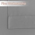 thumbnail image 2 of NICETOWN Short Curtains Blackout Tiers for Kitchen, Thermal Insulated Rod Pocket Window Drapes for Cafe, Silver Grey, 42"x18", 2 Panels, 2 of 6