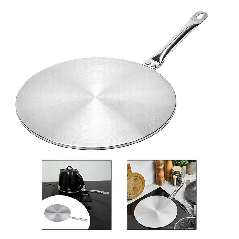  Heat Diffuser for Glass Cooktop,Stainless Steel Heat Diffuser,9.45  inch Induction Cooktop Adapter Plate,Kitchen Cookware Heat Transfer Plate  for Gas Stove Glass Cooktop Converter: Home & Kitchen