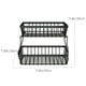 thumbnail image 2 of Estante de almacenamiento de cocina | Organizador de encimera metálico compacto - Acabado negro | Soporte multifuncional para palillos para fregadero | Función de drenaje | Ligero y portátil |, 2 of 7