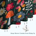 thumbnail image 6 of Pioneer Flower Floral Print Pattern Shower Curtain 84"x72" ,Bathroom Decorative Shower Curtains Set with 12 Hooks,Modern Waterproof Washable Shower Curtain, 6 of 6