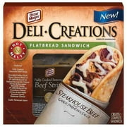 Oscar Mayer: Steakhouse Beef W/Garlic Parmesan Sauce Deli Creations Flatbread Sandwich, 4.9 oz