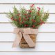 thumbnail image 1 of Fiudx Ofertas Del Día: Cesta de Flores de Frutos Rojos para Colgar En La Pared - Decoración Navideña con Hojas y Enredaderas Verdes - Corona de Imitación para Puertas, Ventanas, Bodas y Fiestas - 1 P, 1 of 6