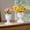 01#White[6.4"], variant on Fmxomd Plastic Outdoor Urn, Tall Pedestal Plastic Planter Pot, 6.4" Flower Pot for Garden Front Porch Door Decor, White (Pack of 2)