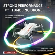 UNO1RC NM59751 New T39 Mini RC Stunt Rolling Drone with Colorful Lighting Professional Quadcopter Small Aircraft Remote Control Airplane