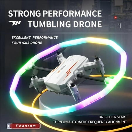 UNO1RC NM59751 New T39 Mini RC Stunt Rolling Drone with Colorful Lighting Professional Quadcopter Small Aircraft Remote Control Airplane