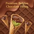 thumbnail image 4 of Dolce Calma Belgian Chocolate Mini Waffle Cones, Dubai Chocolate & Mint Variety Pack, 72 Cones Total (2 Boxes), Crispy Gourmet Snacks for Gifting & Parties, 12 Packs x 6 Cones Bundle Pack, 4 of 7