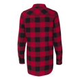 thumbnail image 2 of Chemise en Flanelle à Manches Longues Teinte en Fil pour Femmes, P, Rouge/noir Buffalo, 2 of 2
