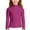 1-Dark Purple1368, variant on WOYY Girls Long Sleeve Neck T-Shirt Solid Basic Undershirt Kids Soft Casual Tshirt, Sizes 1-12