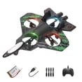 thumbnail image 4 of Avión de combate de espuma con control remoto, modelo a reacción, impermeable, juguete volador para exteriores, USB verde, 4 of 9