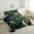 thumbnail image 3 of Castle Fairy Animal Cheetah 3 Pieces Queen Comforter Set,Botanical Plants Ultra Soft Bedding Sets,Woodland Wildlife Bedding Comforter Set,Ultra Soft Cartoon Home Decor,Reversible, 3 of 6
