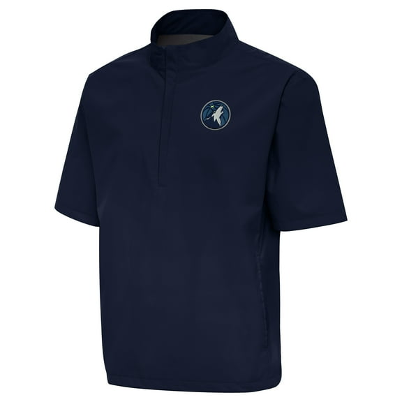 Men's Antigua  Navy Minnesota Timberwolves Brisk Quarter-Zip Windbreaker