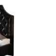 thumbnail image 3 of Leatherette Upholstered Wooden Queen Sized Bed with Nail head Trim, Dark Gray, 3 of 3