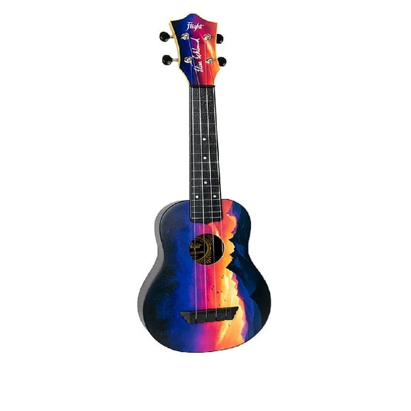Ukulele soprano con funda Flight Tus Ee Sunset