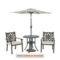 thumbnail image 4 of Sophia & William 31.5" Cast Aluminum Patio Bistro Table for Garden, Backyard with 1.97” Umbrella Hole - Bronze, 4 of 5