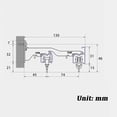 thumbnail image 5 of Wall Mount Double Curtain Track System - Heavy-Duty Metal Rail Set for Room Divider  Living Room &; Bedroom - Adjustable Mounting, 5 of 7