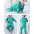 thumbnail image 4 of WIBACKER Pajamas for Baby Boys & Girls, Viscose from Bamboo, Snug Baby Sleeper, Newborn PJs, 2-Way Zipper, 4 of 8