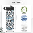 thumbnail image 4 of Balery Football Soccer Ball Pattern Water Bottle,18oz Sports Insulated Kettle for Cycling Gym Basketball Outdoor, Suitable as a Present, 4 of 8