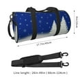 thumbnail image 4 of Gaeub Christmas Fir Tree Lightweight Travel Cylinder Bag Gym Tote Bag Sports Training Duffle Bag with Pockets and Straps, 4 of 8