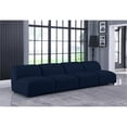thumbnail image 3 of Meridian Furniture Miramar Navy Durable Linen Textured Modular Sofa, 3 of 9