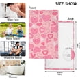 thumbnail image 3 of GZHJMY Valentine's Day Cotton Hand Towel Super Soft and High Absorbent Bath Towel Fast Drying Hand Towel for Home Bathroom Gym Hotel Yoga (2 Pack),16 x 28 inch Washcloths, 3 of 7