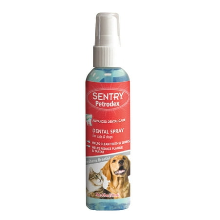 Sentry Petrodex Dental Spray for Dogs & Cats, 4 Fluid
