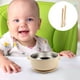 thumbnail image 4 of Juego de Cubiertos Infantiles | Silicona de Grado Alimenticio con Revestimiento Interior de Acero Inoxidable | Juego de Tres Piezas para Comida de Bebé | Fácil de Limpiar | 11,5 X 11,5 X 5,5 Cm, 4 of 5