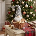 thumbnail image 6 of Eolstice Christmas Candy Basket, Faceless Gnome Doll Woven Small Treat Basket, Tabletop Centerpiece, Holiday Party Home Kitchen Decor, Gift, 6 of 6