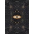thumbnail image 1 of Ahgly Company Machine Washable Indoor Rectangle Transitional Night Black Area Rugs, 3' x 5', 1 of 7