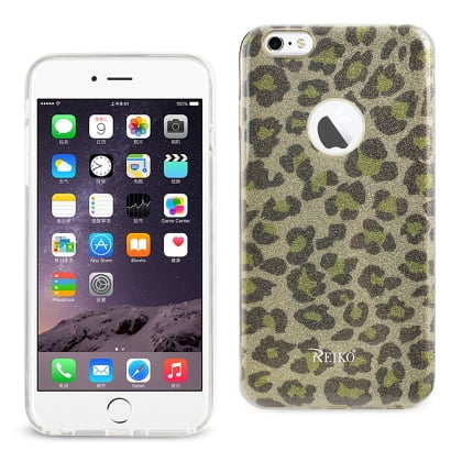 Glitter Leopard - REIKO IPHONE 6 PLUS/ 6S PLUS SHINE GLITTER SHIMMER HYBRID CASE IN LEOPARD GOLD
