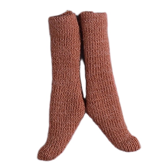 Calcetines de tubo retro para muñecas, accesorio de vestir, estilo casual y elegante, para cosplay, escala 1:12 Naranja